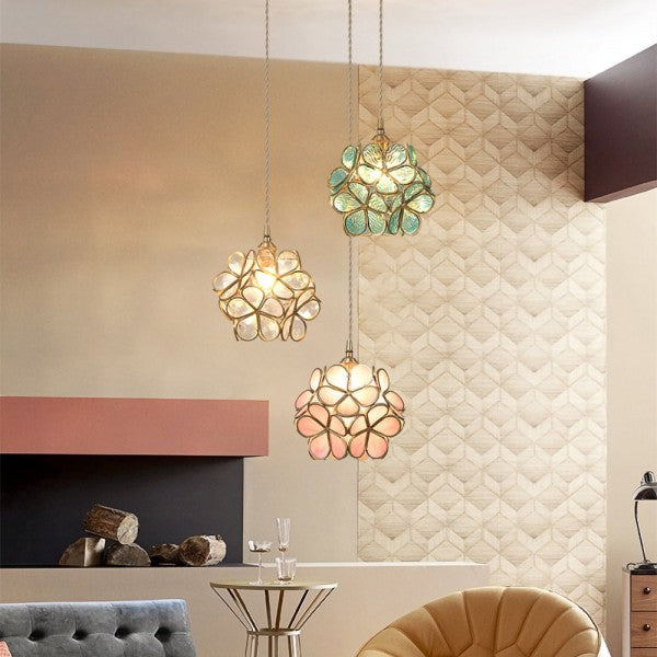 Glass Petal Pendant Light - Nordic Style