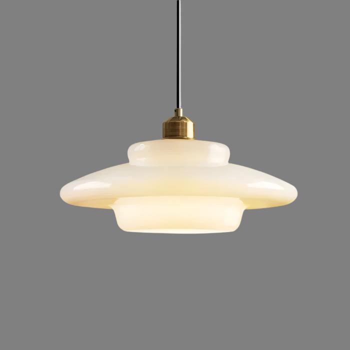 White Glass Pendant Light