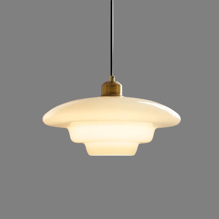 White Glass Pendant Light