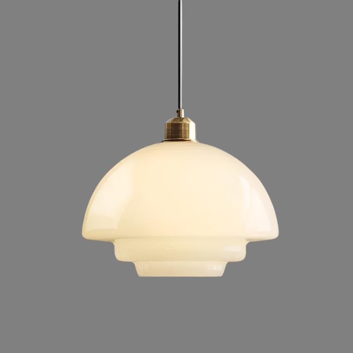 White Glass Pendant Light