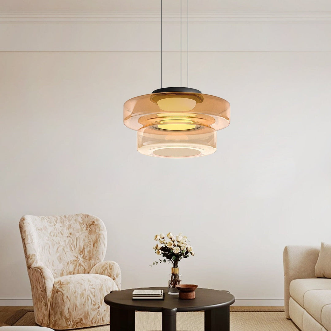 Glass Pendant Lighting In Bauhaus Style