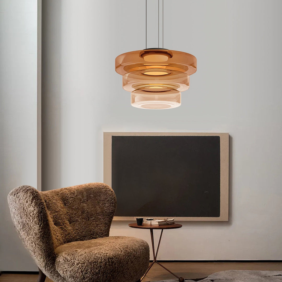 Glass Pendant Lighting In Bauhaus Style