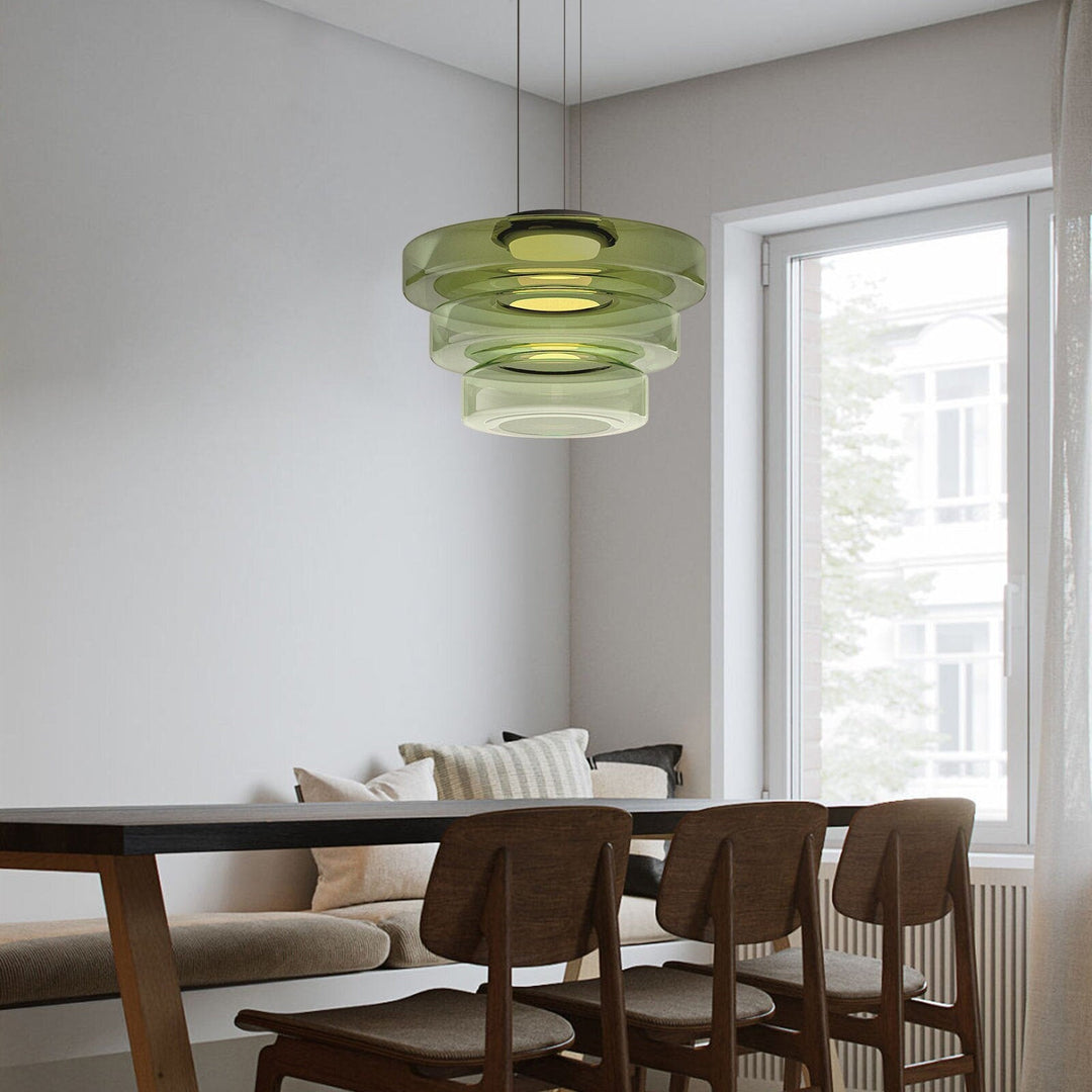 Glass Pendant Lighting In Bauhaus Style