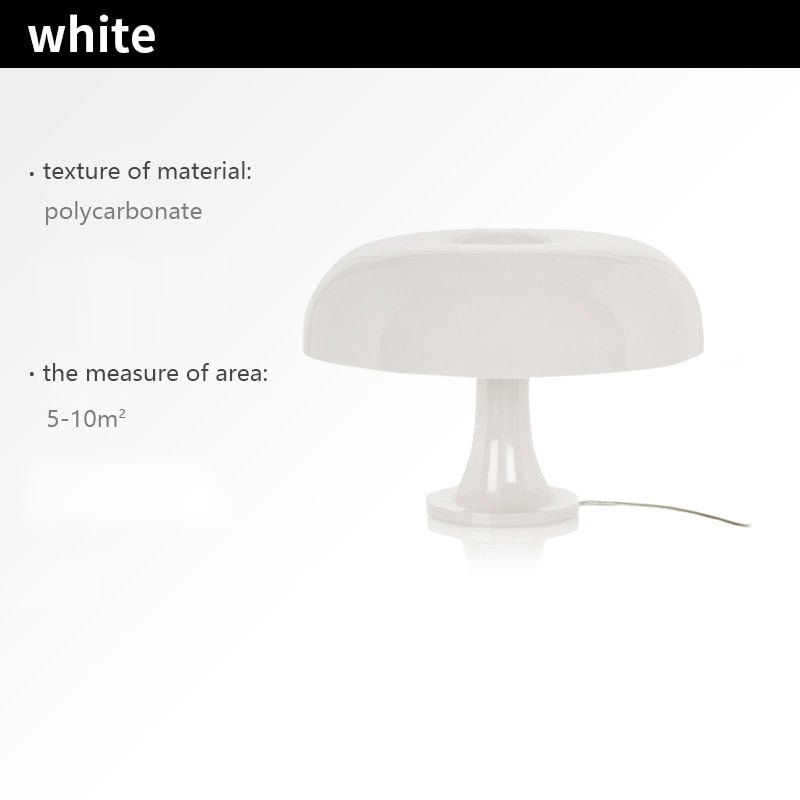 Italy Designer Style LED Mushroom Shaped Table Lamp