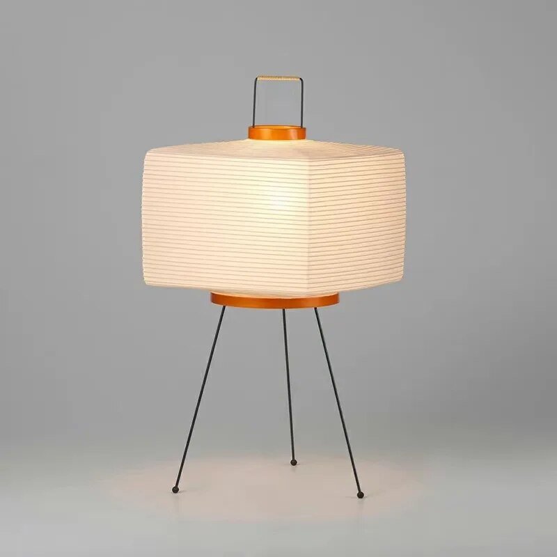 Japanese Design Square Floor Rice Lamp