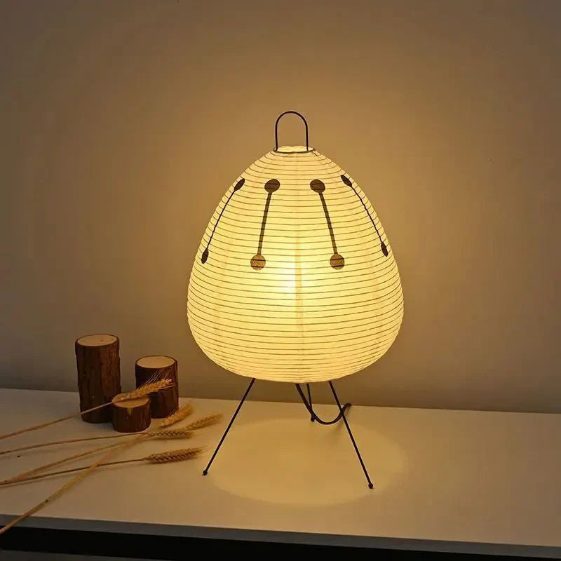 Japanese Inspired Tripod Lantern Lamp