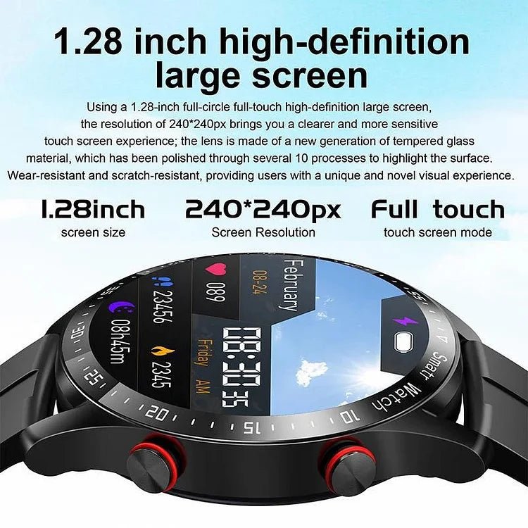 Blood Oxygen and Blood Pressure Monitoring Smartwatch