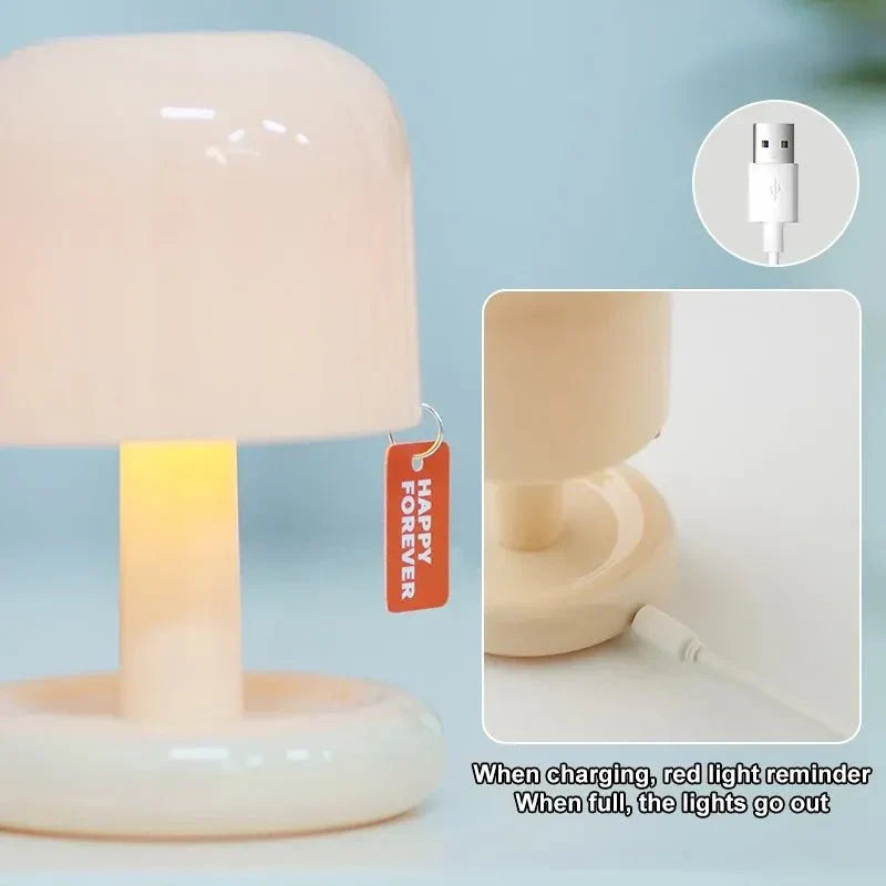 Minimal Mushroom Style LED Night Light