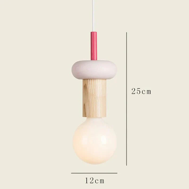 Minimalist Wood Effect LED Pendant Light