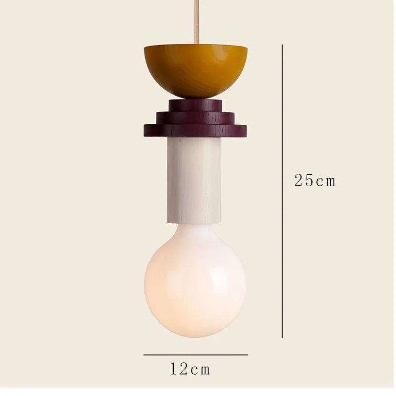 Minimalist Wood Effect LED Pendant Light