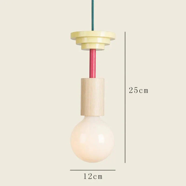 Minimalist Wood Effect LED Pendant Light