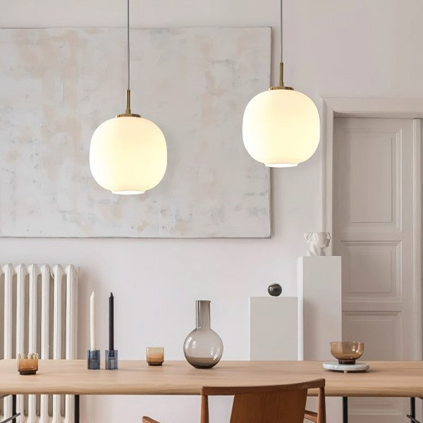 Modern Nordic Opal Glass Radihous Pendant Light