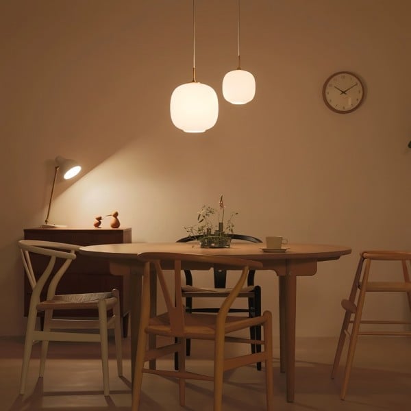 Modern Nordic Opal Glass Radihous Pendant Light