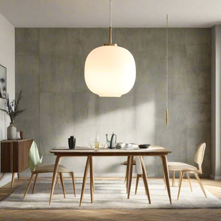 Modern Nordic Opal Glass Radihous Pendant Light