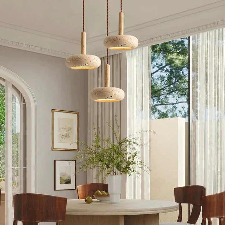 Modern Stoneware LED Pendant Light