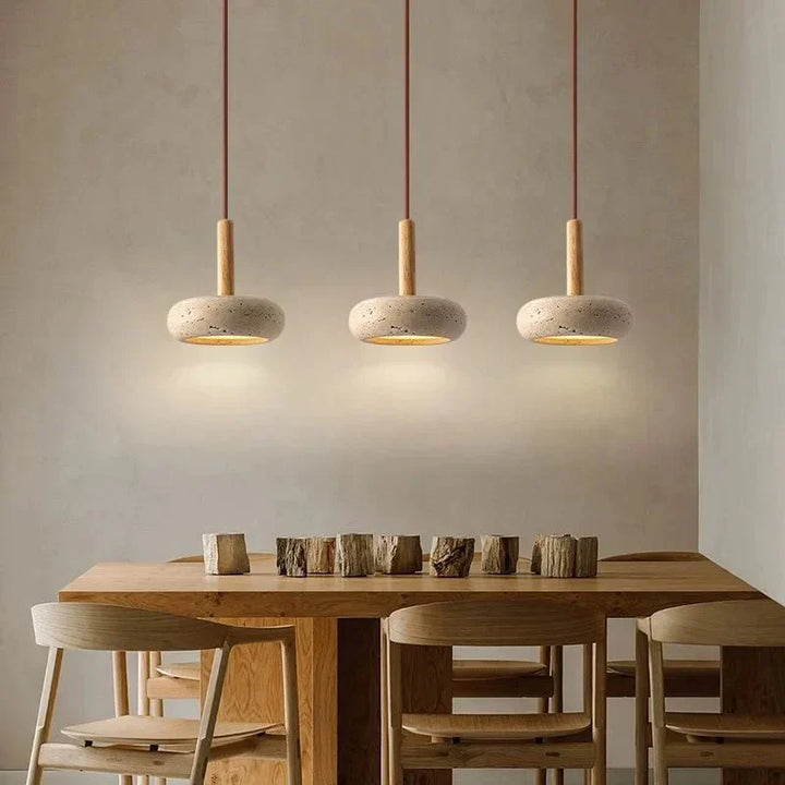 Modern Stoneware LED Pendant Light